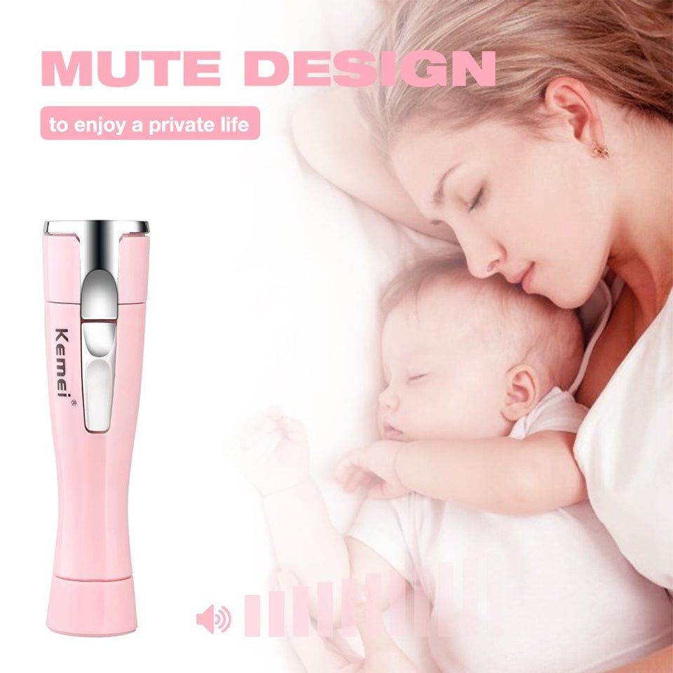 Épilateur électrique indolore pour femmes épilation faciale pour les lèvres des joues menton et cou aisselle Bikini cheveux corps épilateur tondeuse - jamaale